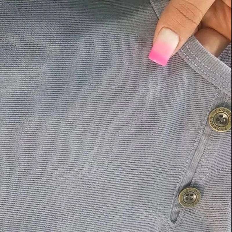 تیشرت فول قواره دکمه مورب ( پک 5 عددی )