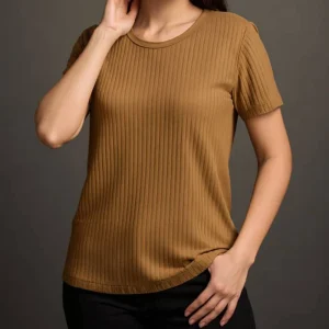 تیشرت یقه گرد آکاردئونی (پک 6 عددی)