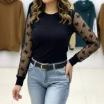 بلوز آستین تور فانتزی (پک 6 عددی)