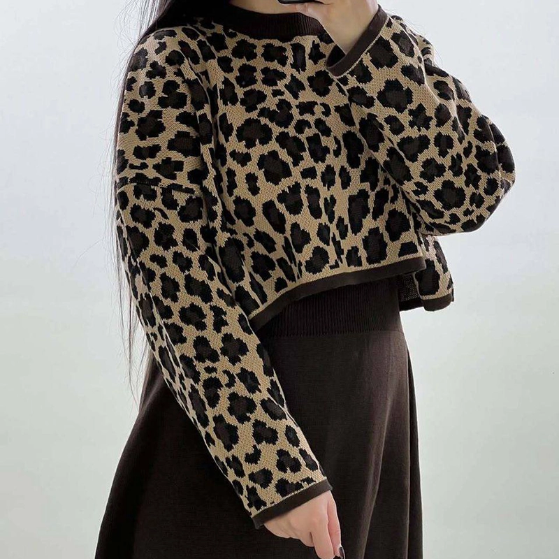 ست بلوز و سارافون پلنگی (پک 2 عددی)