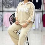 ست تیشرت و شلوار بگ هلو (پک 3 عددی)