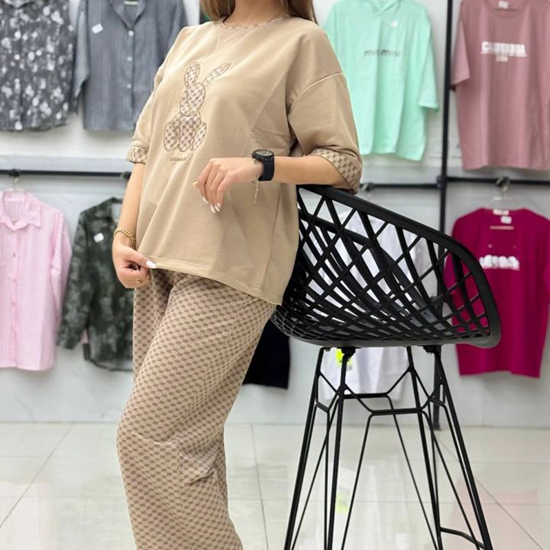 ست تیشرت و شلوار خرگوش (پک 2 عددی)