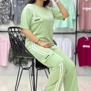 ست تیشرت و شلوار جیبدار (پک 5 عددی)