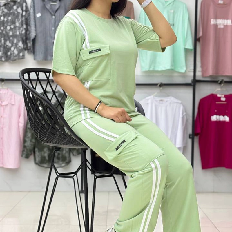 ست تیشرت و شلوار جیبدار (پک 5 عددی)