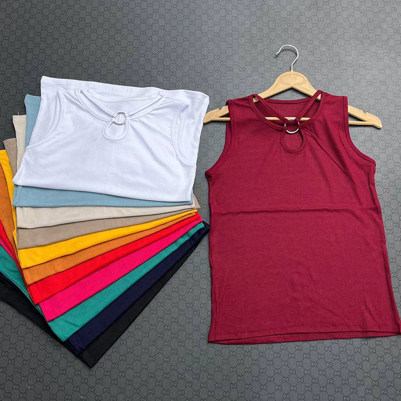 تاپ کتی یقه حلقه (پک 6 عددی)