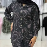 مانتو طرحدار ماهرخ (پک 5 عددی)