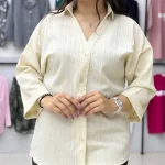 شومیز مانتویی یقه هفت ریحانه (پک 5 عددی)