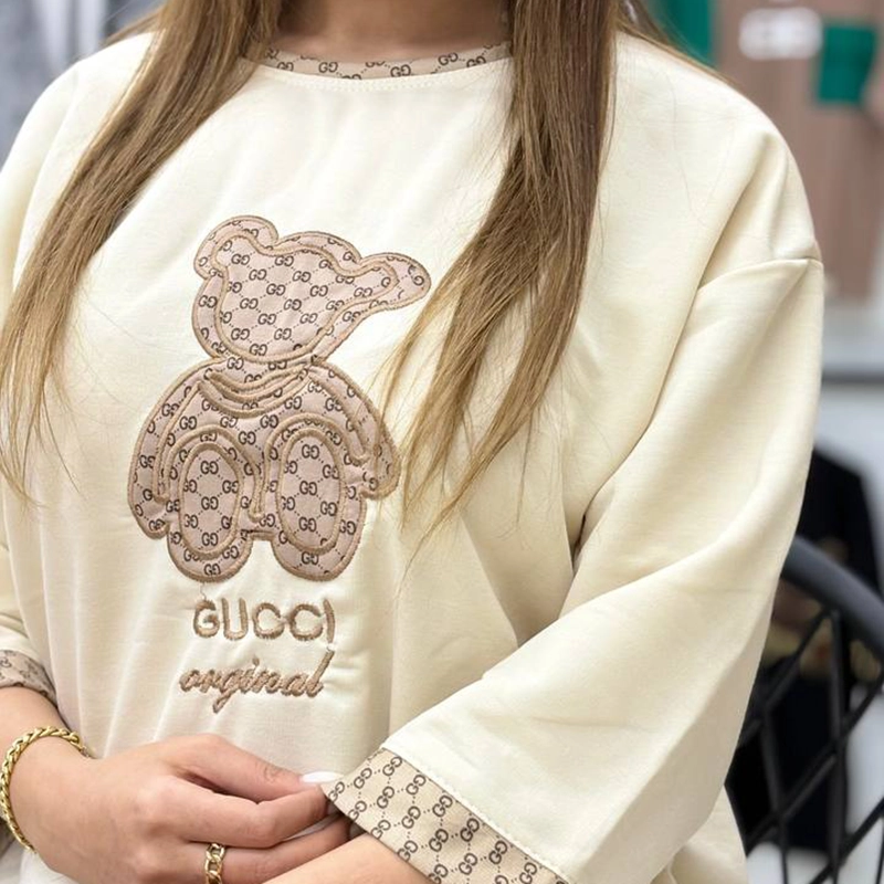 ست تیشرت و شلوار خرس گوجی (پک 2 عددی)