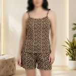 ست تاپ و شورتک پلنگی (پک 4 عددی)