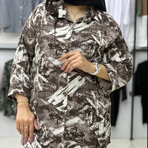 مانتو طرحدار دلوین (پک 5 عددی)