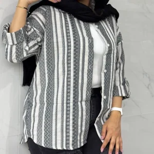 شومیز مانتویی آستین پاکتی (پک 4 عددی)