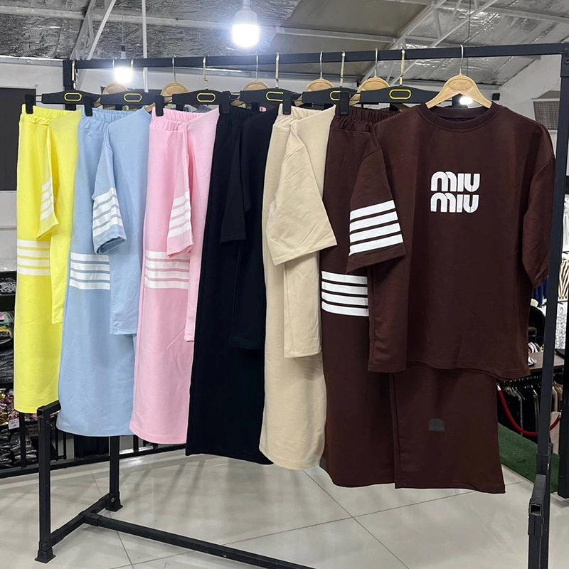 ست تیشرت و شلوار بگ میومیو (پک 3 عددی)