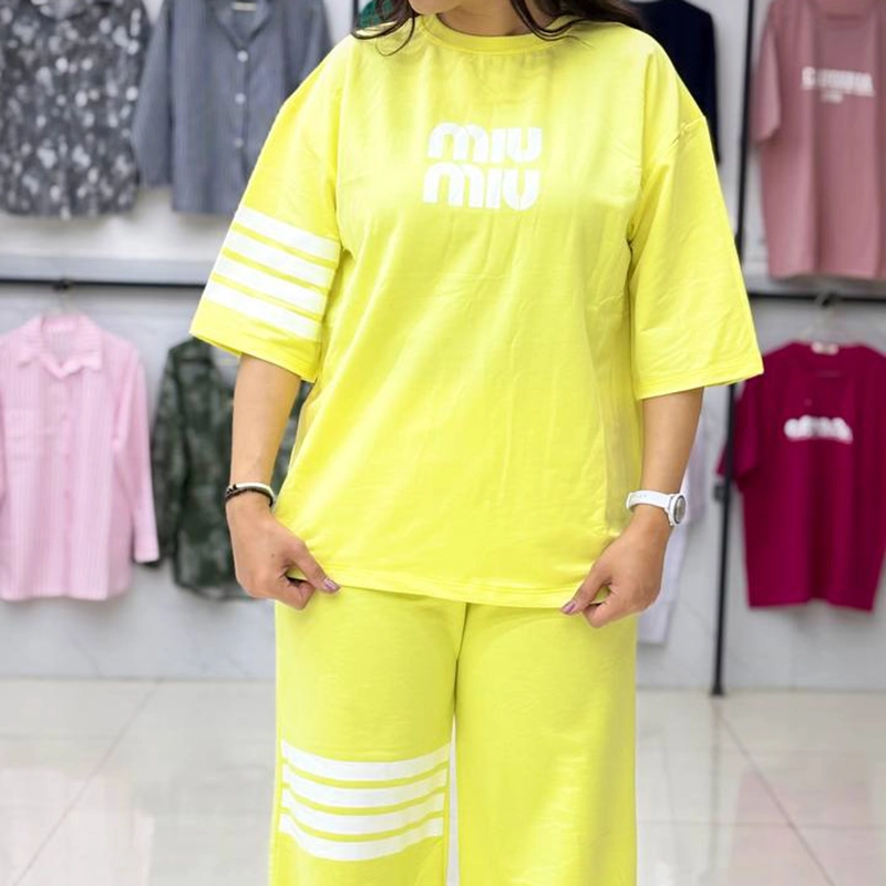 ست تیشرت و شلوار بگ میومیو (پک 3 عددی)