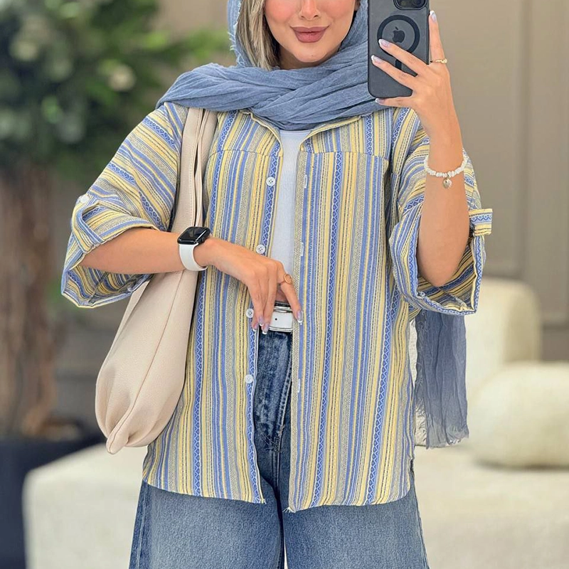 شومیز مانتویی تندیس (پک 4 عددی)