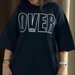 تیشرت لانگ نگینی over (پک 3 عددی)
