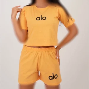 ست کراپ شورتک alo (پک 3 عددی)