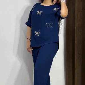 ست تیشرت شلوار مرواریدی (پک 4 عددی)