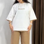 ست تیشرت شلوار تیکه دوزی (پک 3 عددی)