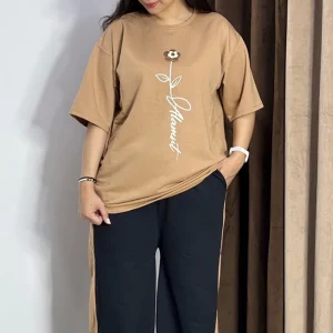 ست تیشرت و شلوار تک گل (پک 2 عددی)