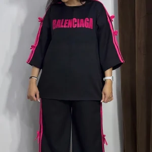 ست تیشرت و شلوار پاپیونی (پک 2 عددی)