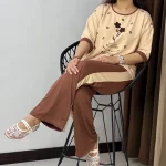 ست تیشرت و شلوار ۲گل (پک 2 عددی)