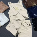 ست تاپ و شورتک گلدوزی (پک 6 عددی)