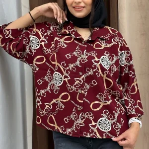 شومیز باکسی گلشیفته ساعت (پک 4 عددی)