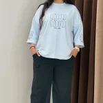 ست تیشرت و شلوار miu (پک 3 عددی)
