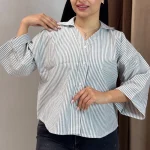 شومیز باکسی یقه هفت سلنا (پک 3 عددی)