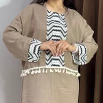 ست شومیز و سارافون منگوله دار (پک 3 عددی)