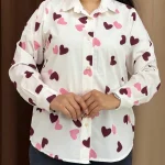 شومیز باکسی قلبی (پک 4 عددی)