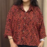 شومیز باکسی گلشیفته طرح پوست ماری (پک 3 عددی)