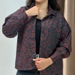 شومیز باکسی پلنگی (پک 4 عددی)