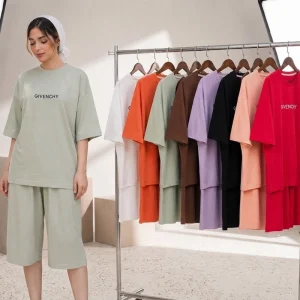 ست تیشرت و شلوارک جیونجی (پک 4 عددی)