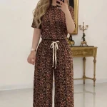 ست تیشرت و شلوار پلنگی (پک 4 عددی)