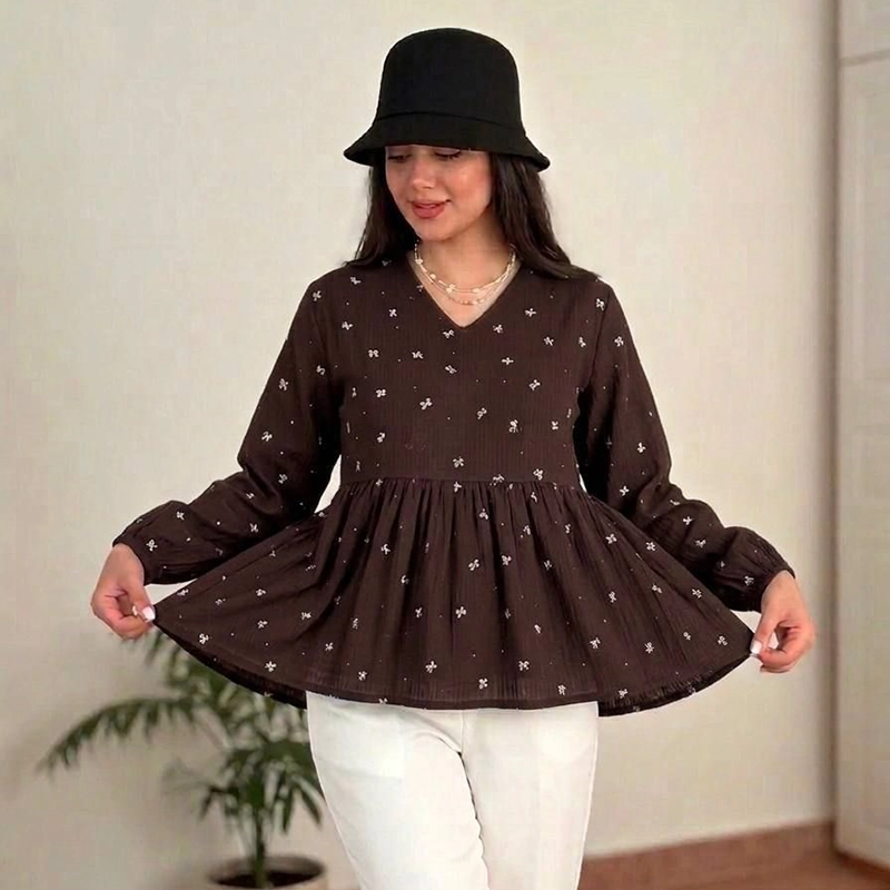 شومیز عروسکی گندم (پک 5 عددی)
