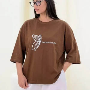 تیشرت باکسی پروانه (پک 4 عددی)