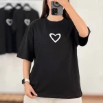 تیشرت باکسی قلب (پک 3 عددی)