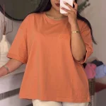 تیشرت باکسی گلدوزی BEKIND (پک 4 عددی)